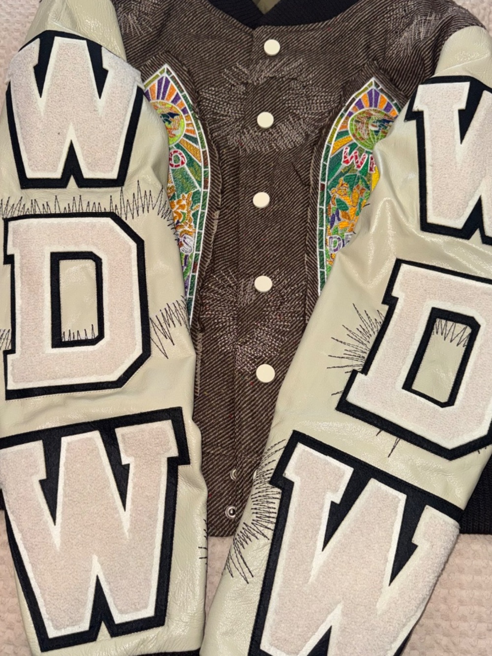 Who Decides War Namesake varsity jacket - Picture 7 of 9